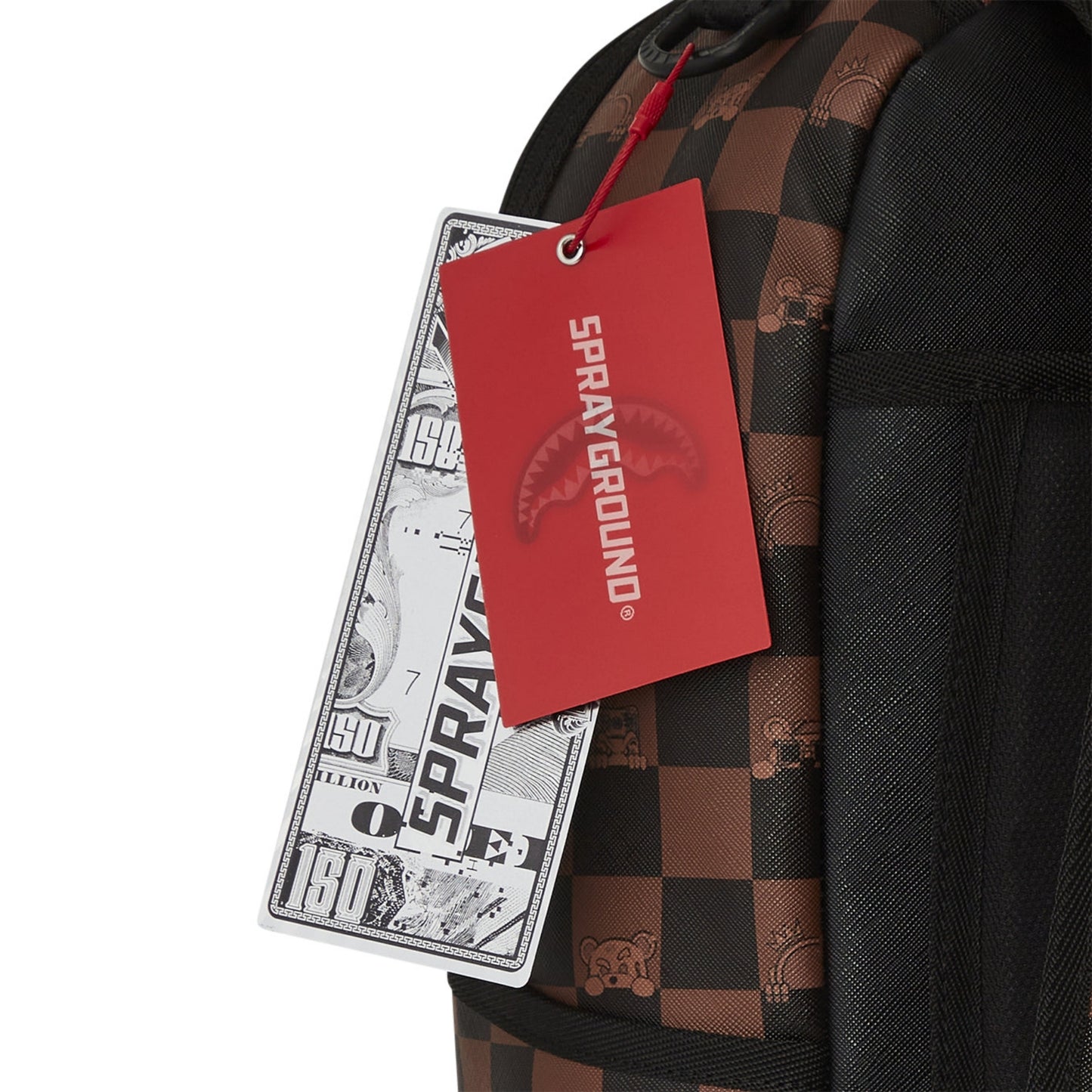 SPRAYGROUND PEEKING CHARACTER CHECK BACKPACK 910B7331NSZ