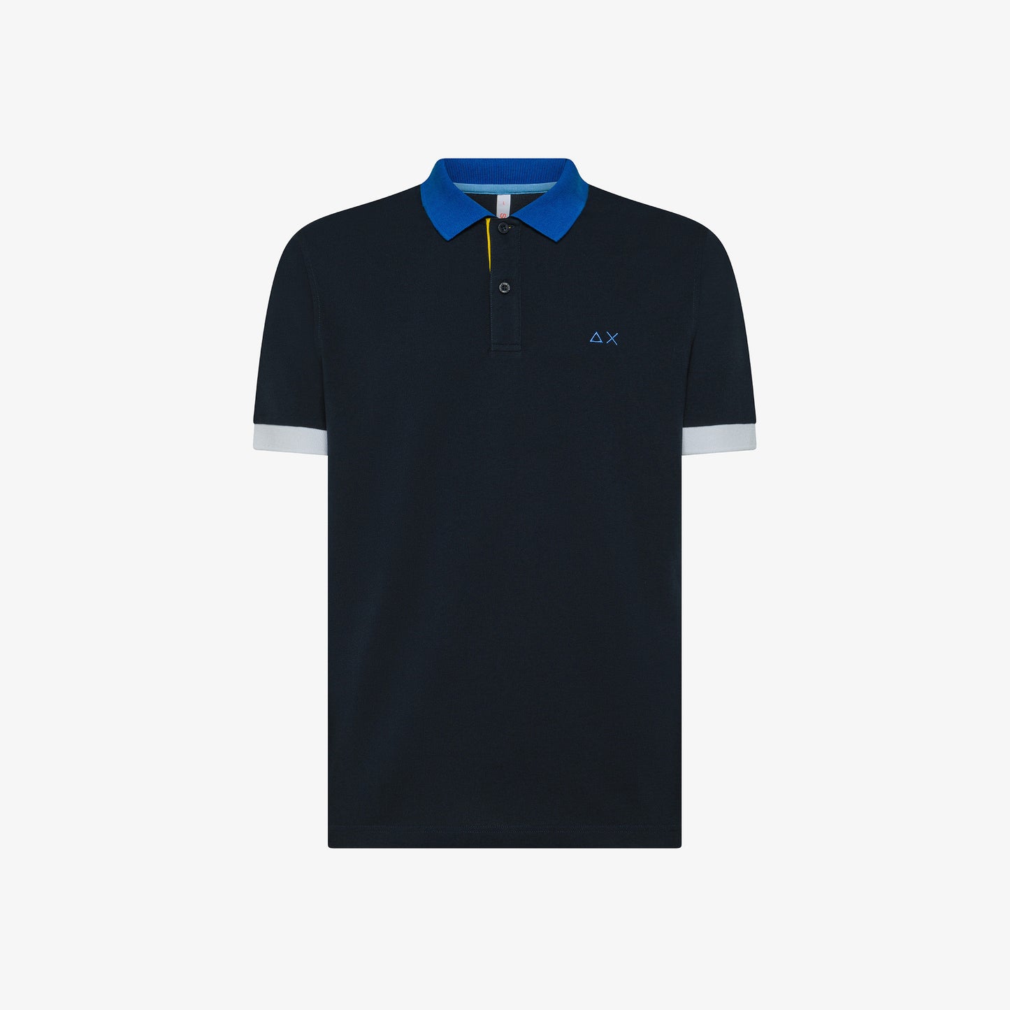 SUN 68 POLO 3 COLOR WAY S/S NAVY BLUE A35116