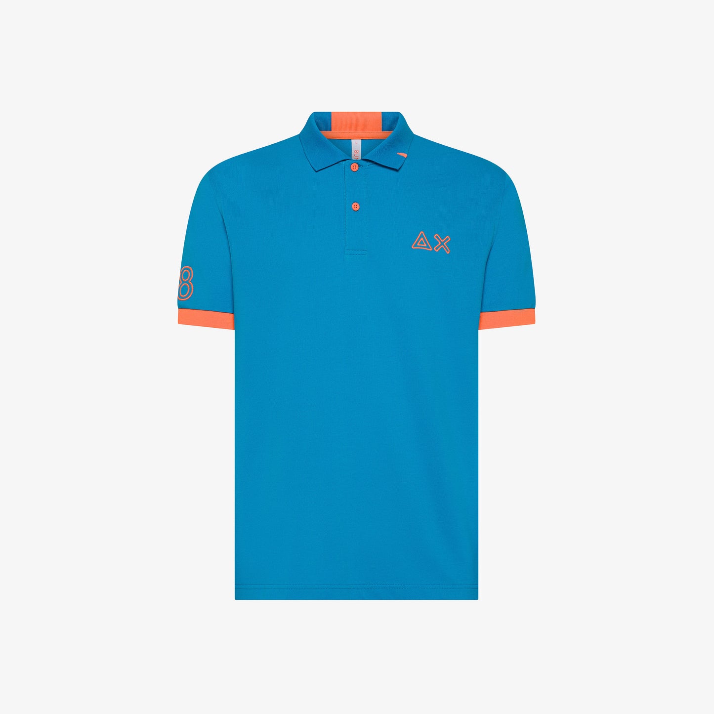 SUN 68 POLO LOGO FLUO S/S OTTANIO CHIARO A35122
