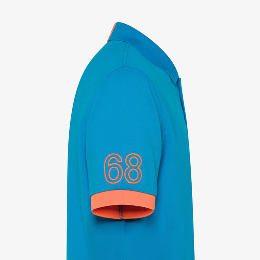 SUN 68 POLO LOGO FLUO S/S OTTANIO CHIARO A35122