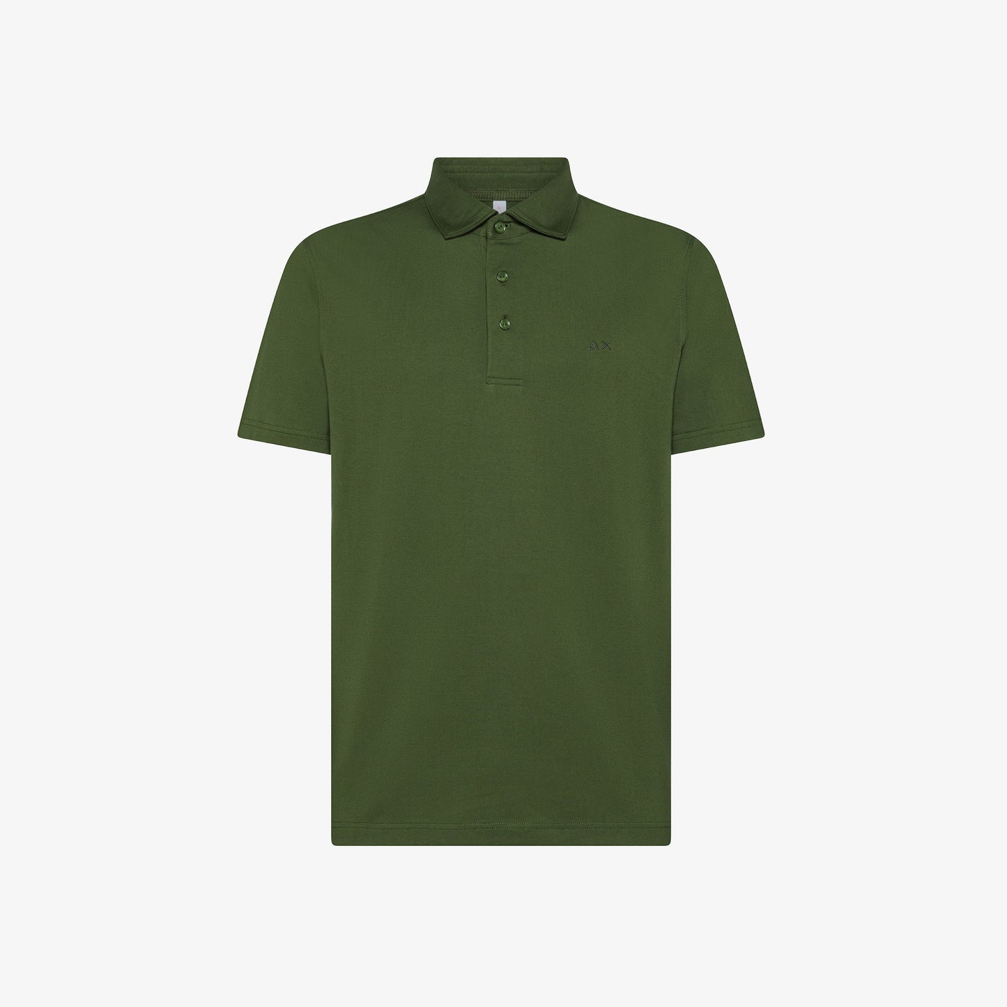 SUN 68 POLO JERSEY MERCERIZED S/S VERDE SCURO A35135