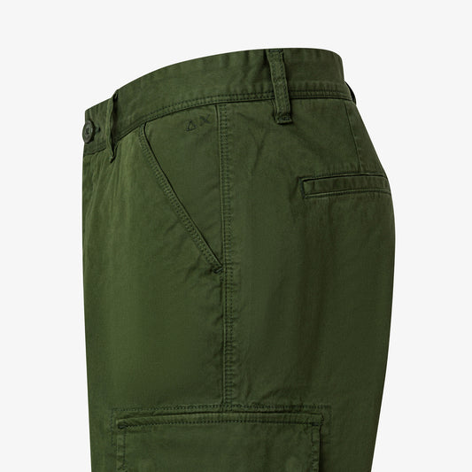 SUN 68 SHORTS CARGO POCKET VERDE SCURO B35104