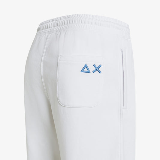 SUN 68 SWEATSHORTS BASIC FLEECE BIANCO PANNA F35135
