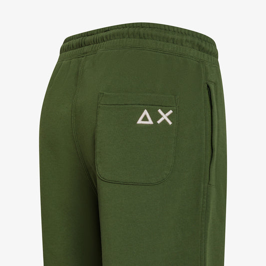 SUN 68 SWEATSHORTS BASIC FLEECE VERDE SCURO F35135