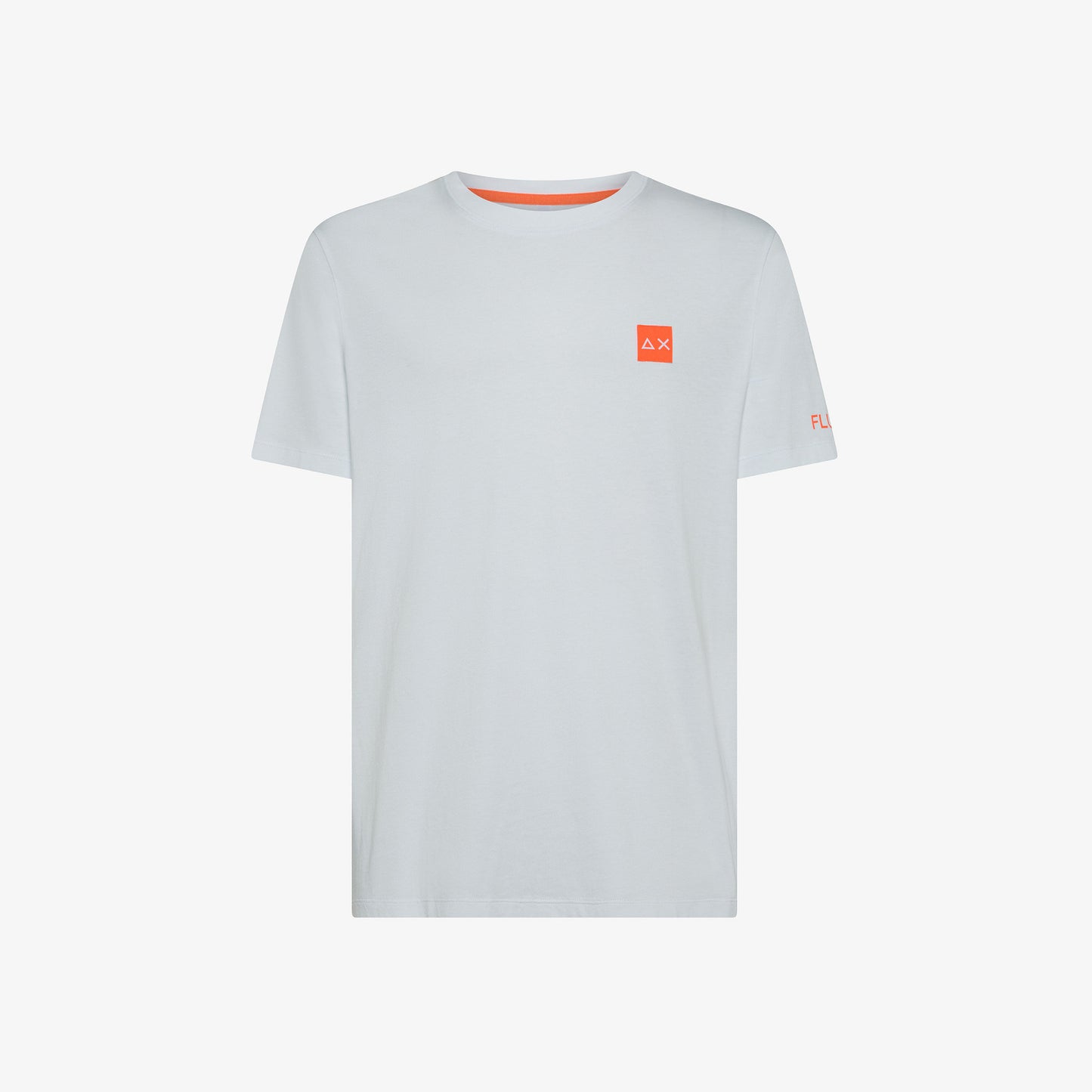 SUN 68 T-SHIRT LOGO FLUO S/S BIANCO T35107