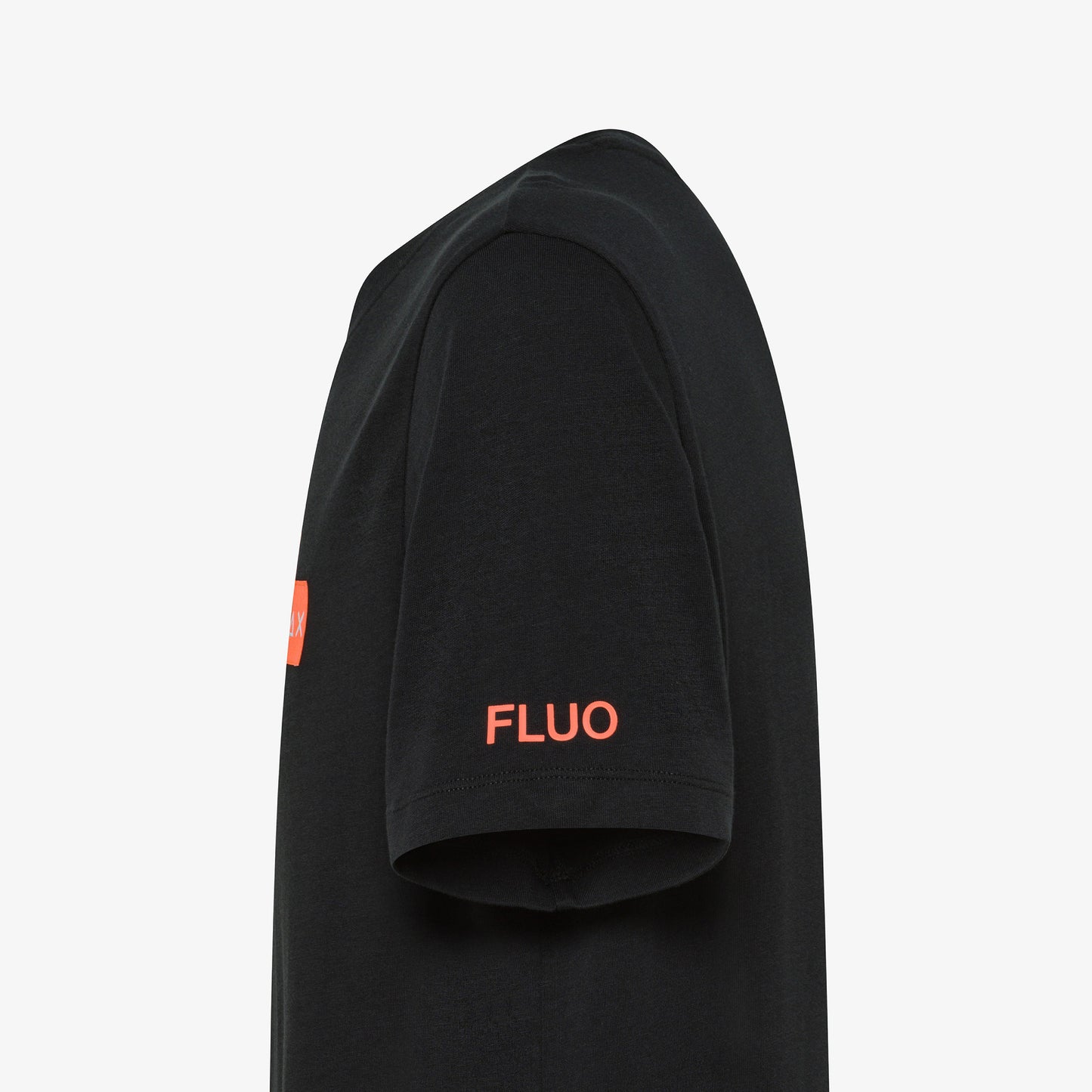 SUN 68 T-SHIRT LOGO FLUO S/S NERO T35107