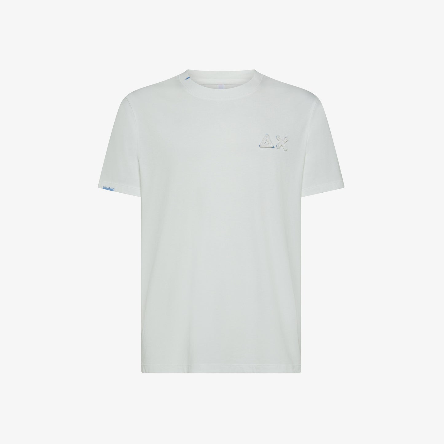 SUN 68 T-SHIRT VINTAGE BROKEN S/S BIANCO PANNA T35115