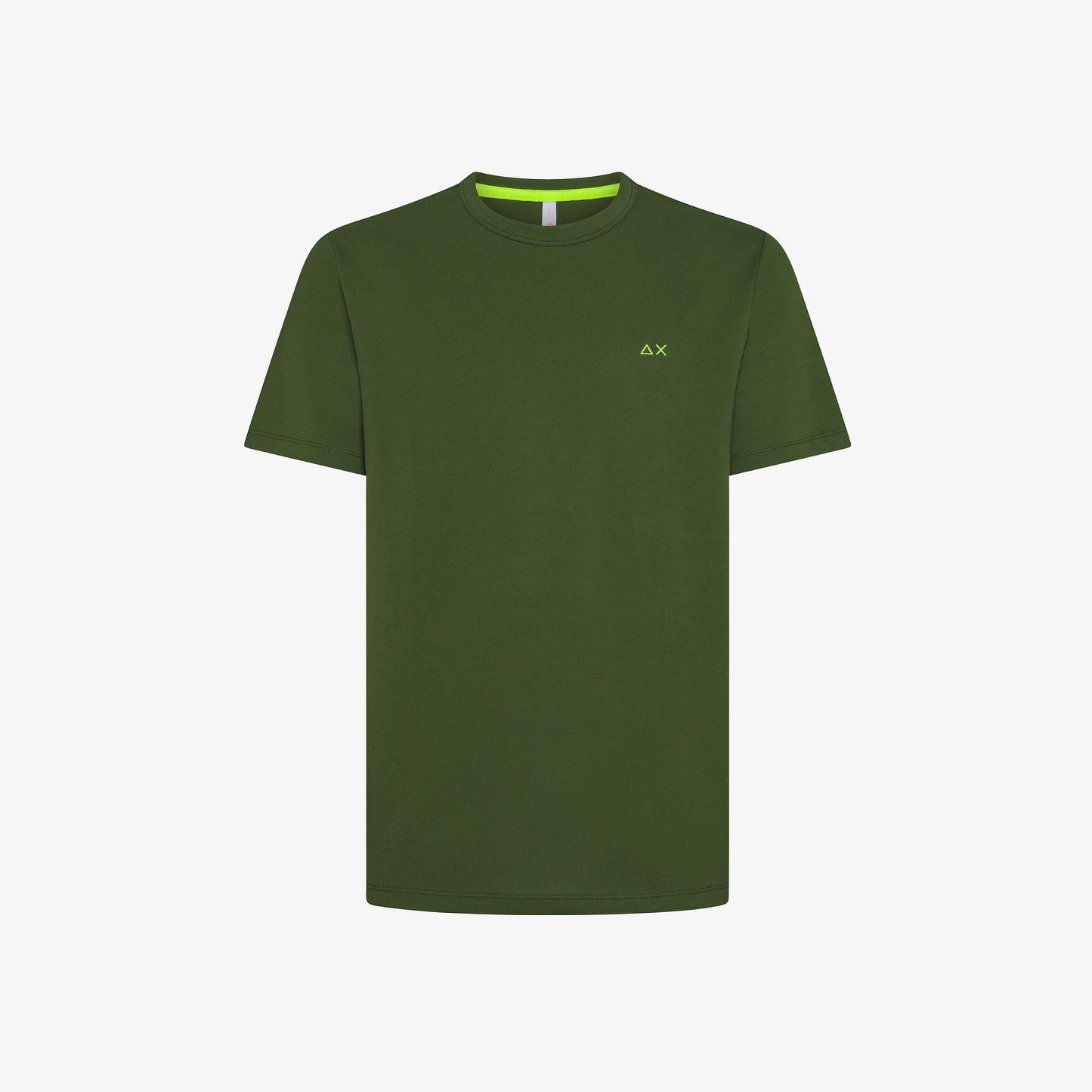 SUN 68 T-SHIRT PIQUET S/S VERDE SCURO T35123
