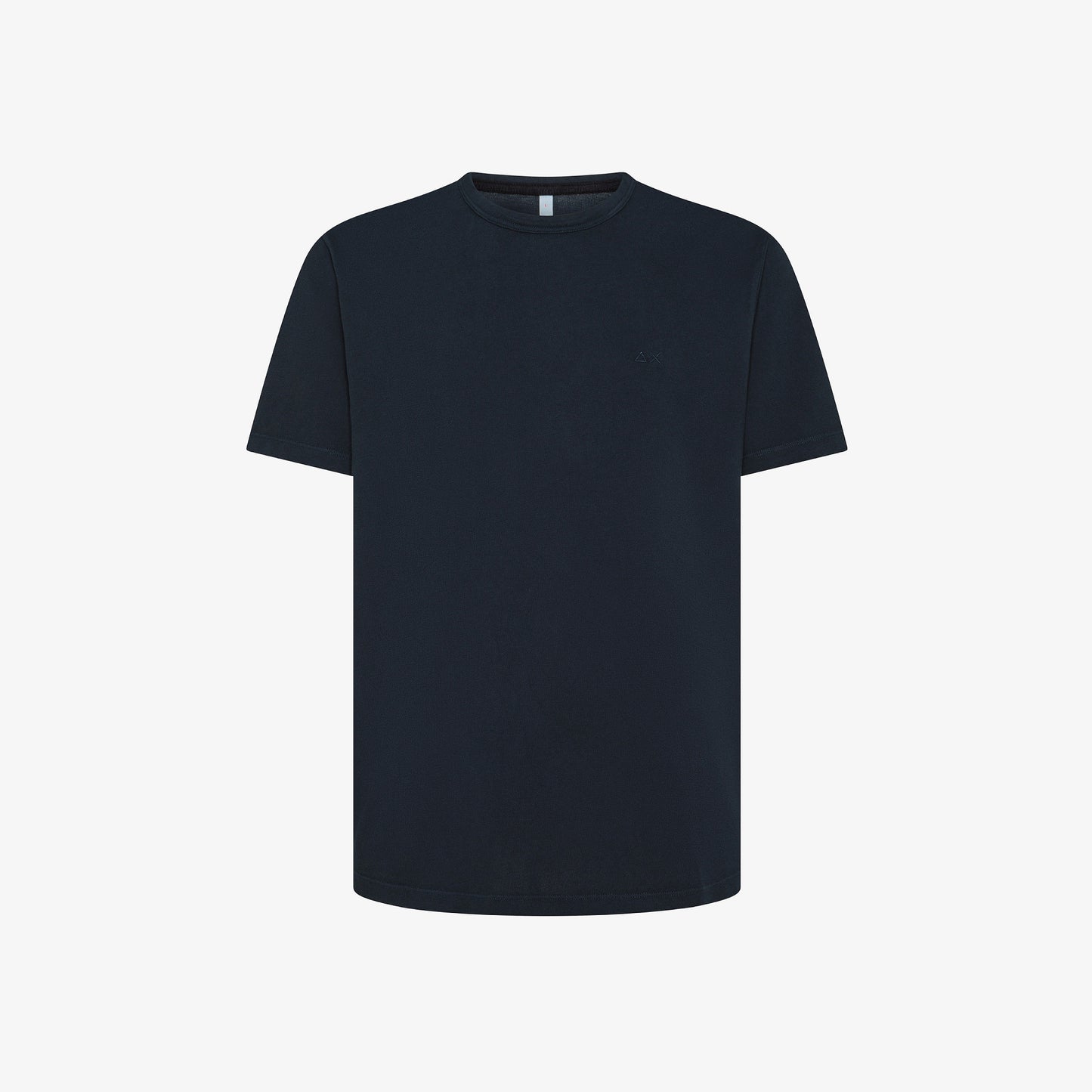 SUN 68 SUN 68 T-SHIRT IN PIQUET DI COTONE NAVY BLUE T35127