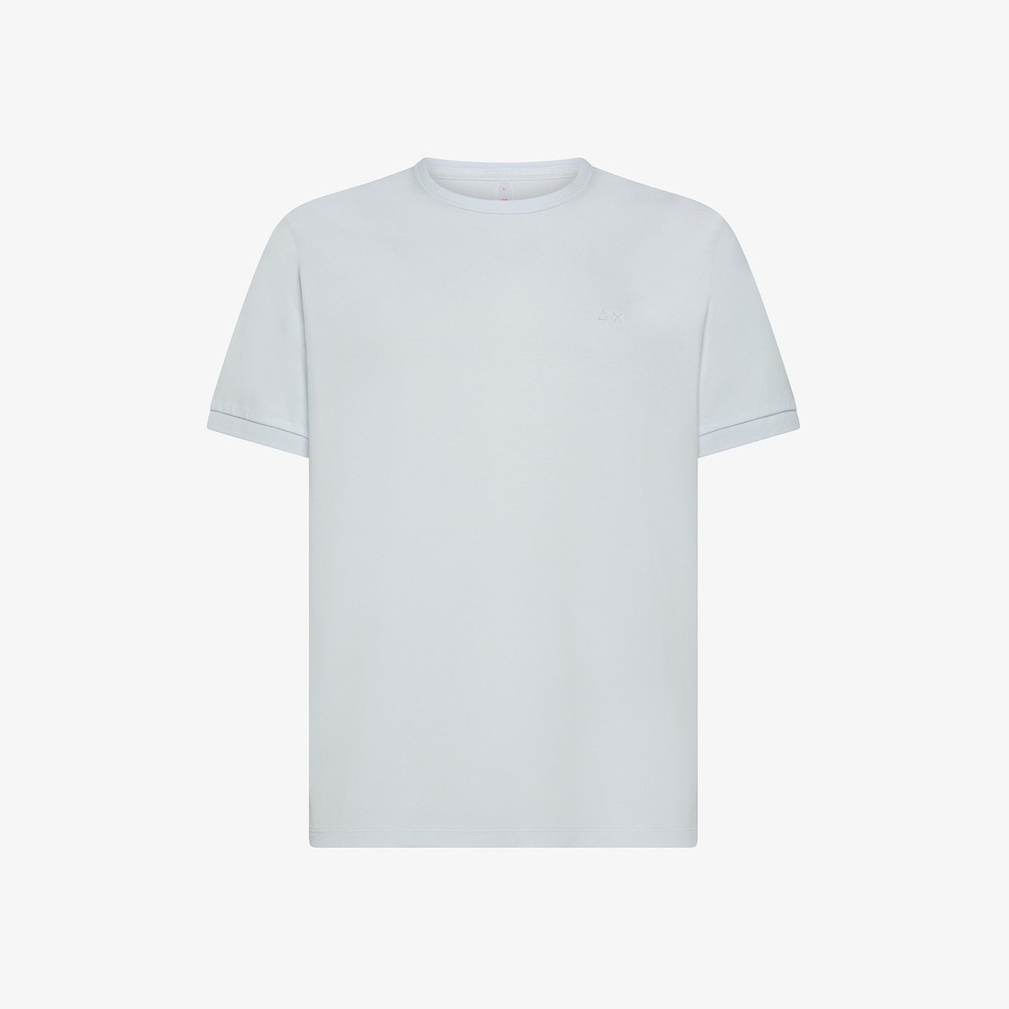 SUN 68 T-SHIRT IN COTONE BIANCO CON LOGO RICAMATO T35129