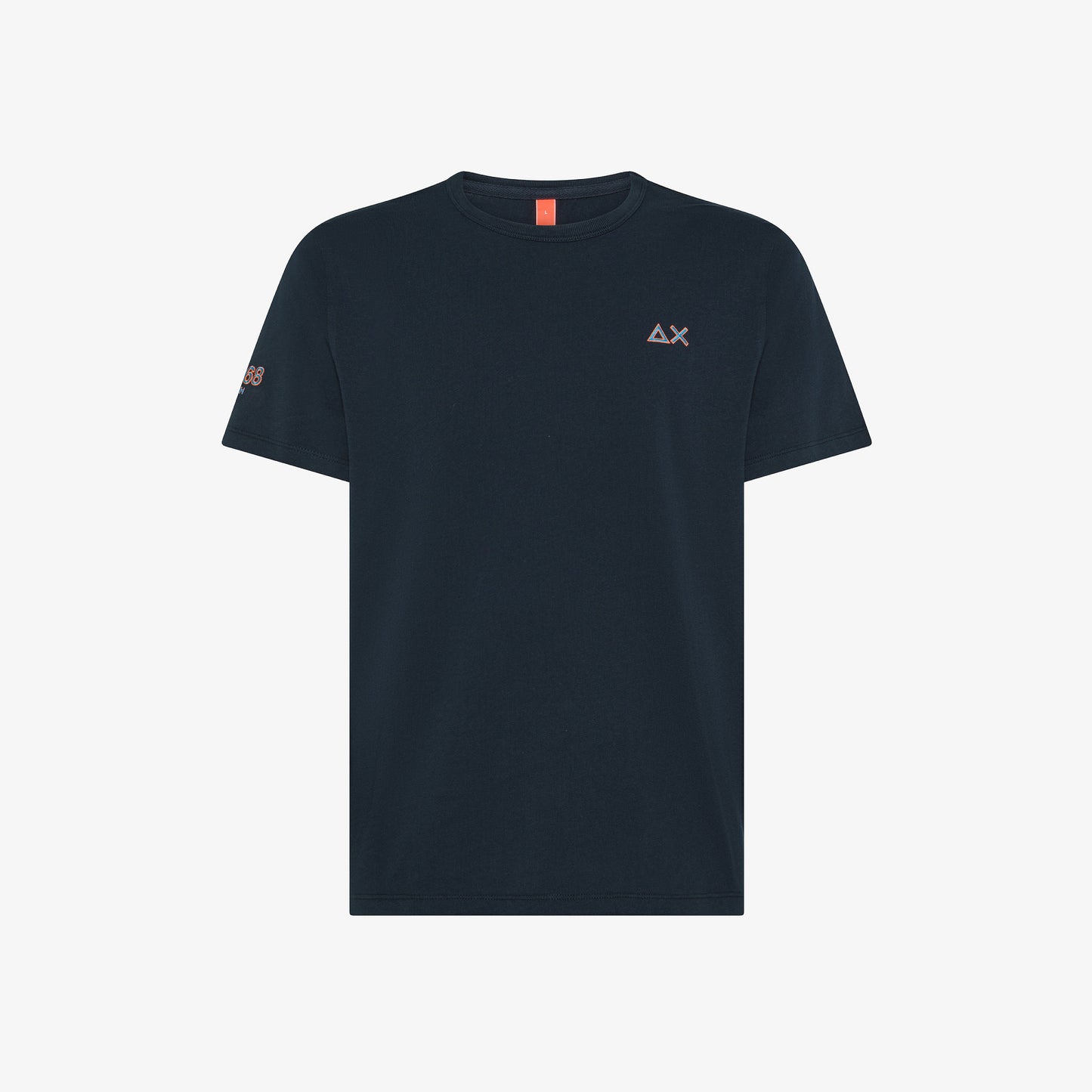 SUN 68 T-SHIRT IN JERSEY DI COTONE BLU NAVY T35140