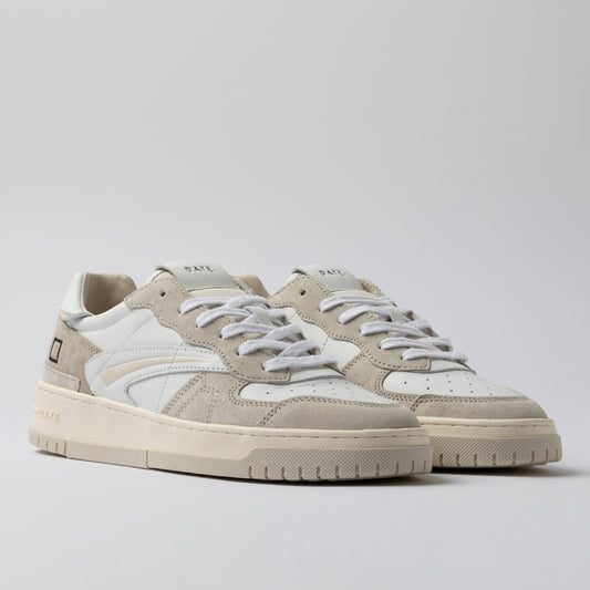 D.A.T.E. SNEAKERS TORNEO COLORED WHITE-BEIGE