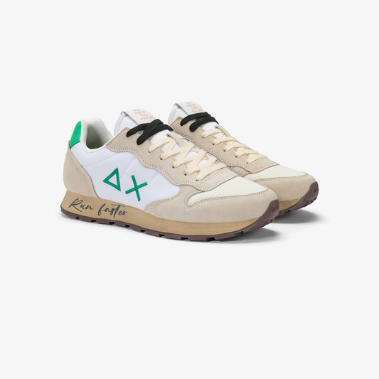 SUN 68 SNEAKERS TOM VINTAGE BIANCO PANNA/VERDE PRATO