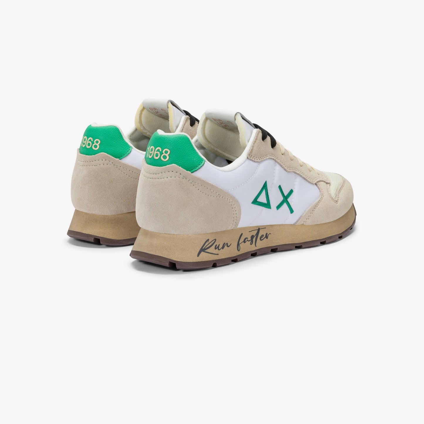 SUN 68 SNEAKERS TOM VINTAGE BIANCO PANNA/VERDE PRATO