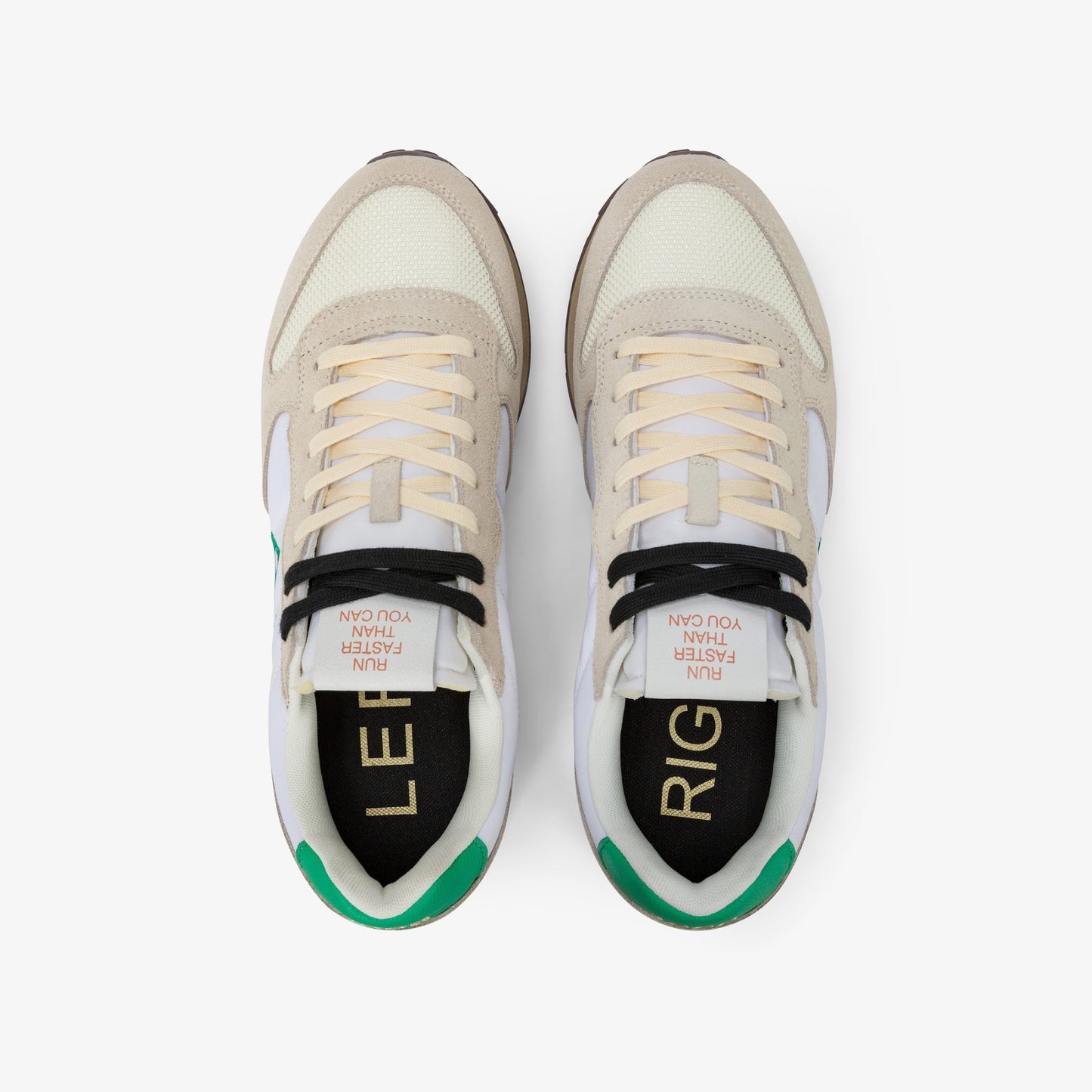 SUN 68 SNEAKERS TOM VINTAGE BIANCO PANNA/VERDE PRATO