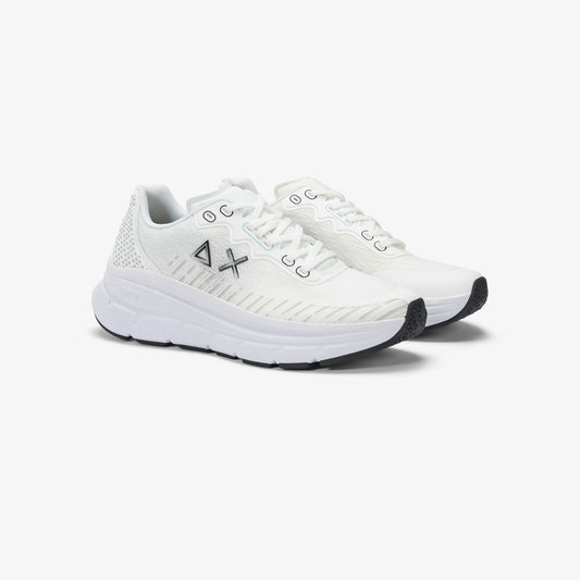 SUN 68 SNEAKERS JUPITER AIR MESH BIANCO