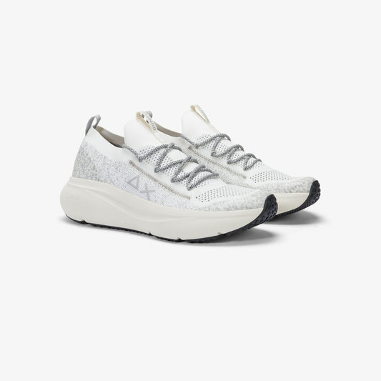SUN 68 SNEAKERS JUPITER KNIT BIANCO
