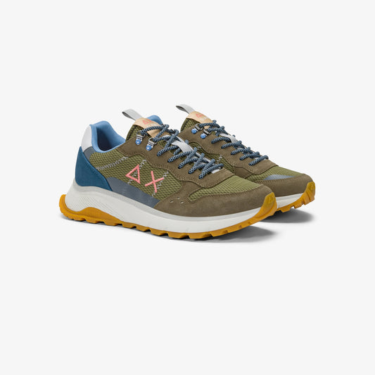 SUN 68 SNEAKERS FIRE & CAMPING MILITARE