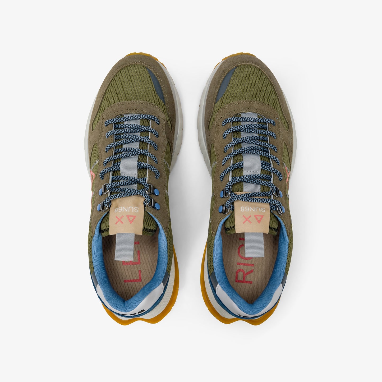 SUN 68 SNEAKERS FIRE & CAMPING MILITARE
