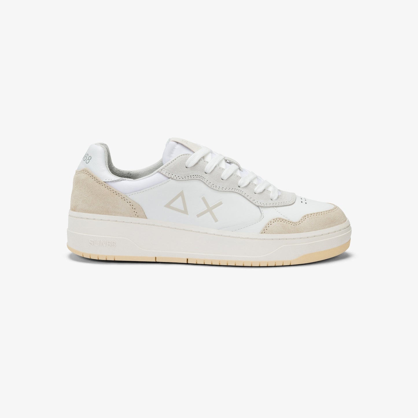 SUN 68 SNEAKERS BIG BASKET BIANCO