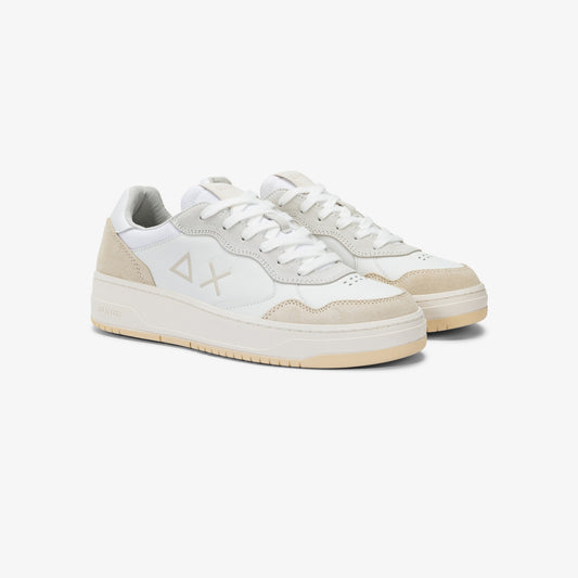 SUN 68 SNEAKERS BIG BASKET BIANCO