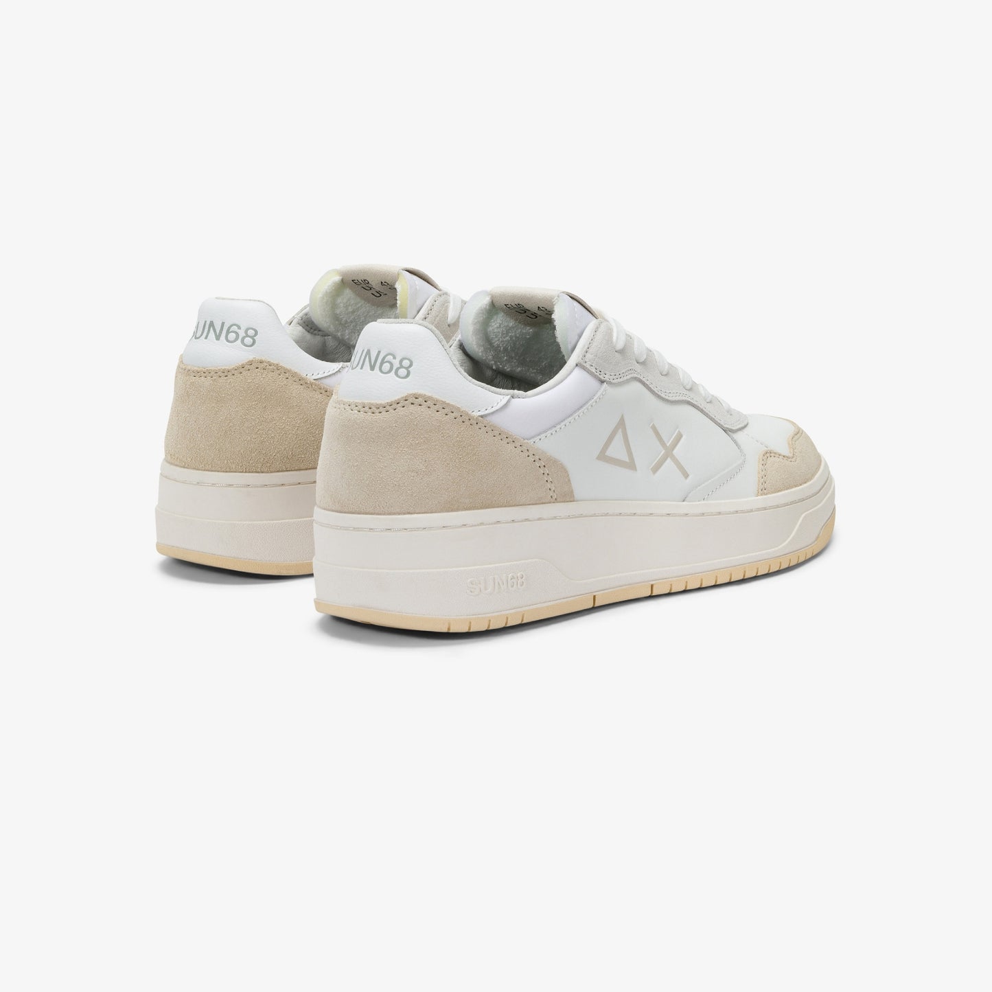 SUN 68 SNEAKERS BIG BASKET BIANCO