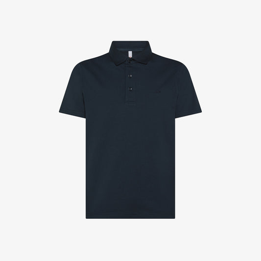 SUN 68 POLO JERSEY MERCERIZED  S/S NAVY BLUE A35135