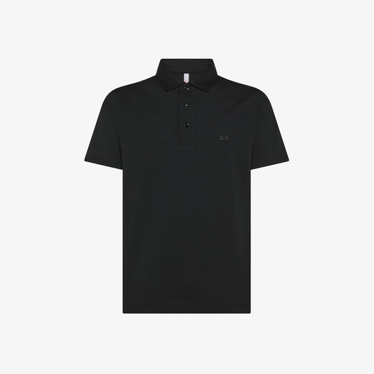 SUN 68 POLO JERSEY MERCERIZED  S/S NERO A35135