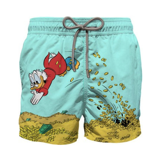 MC2 ST. BARTH COSTUME DA BAGNO UOMO GUSTAVIA CON STAMPA PIAZZATA PAPERON DE PAPERONI | DISNEY SPECIAL EDITION