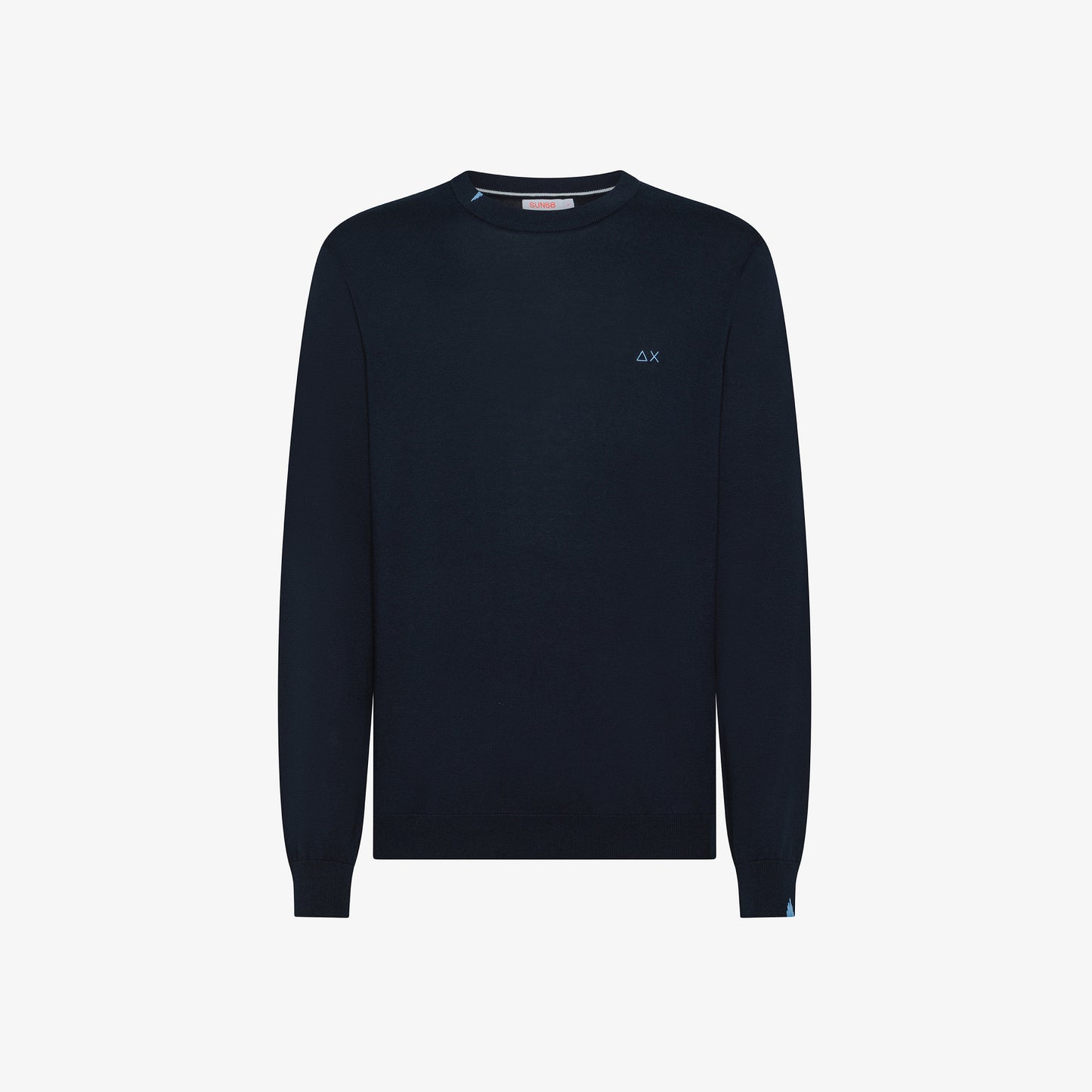 SUN 68 SWEATER BASIC L/S NAVY BLUE K35101