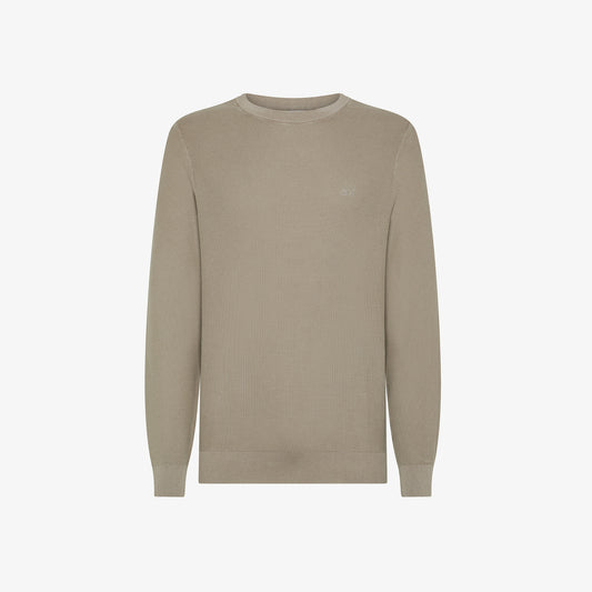 SUN 68 SWEATER VINTAGE L/S STONE K35118