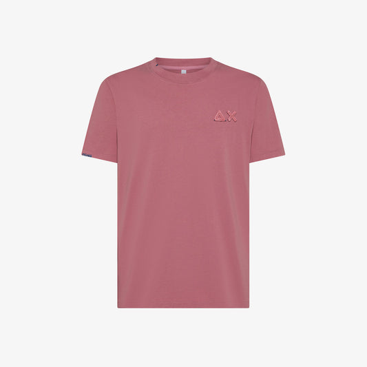 SUN 68 T-SHIRT VINTAGE BROKEN S/S ROSA SCURO T35115
