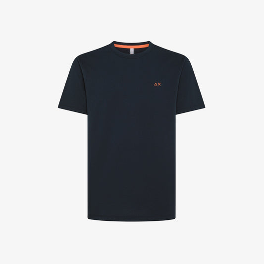 SUN 68 T-SHIRT PIQUET S/S NAVY BLUE T35123