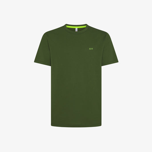 SUN 68 T-SHIRT PIQUET S/S VERDE SCURO T35123
