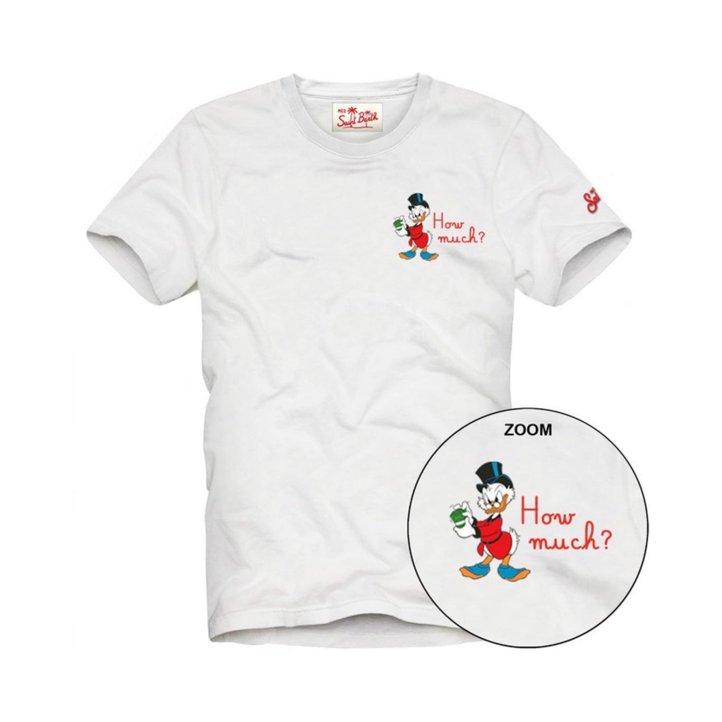 MC2 ST. BARTH T-SHIRT MAN IN COTONE ORGANICO CON RICAMO HOW MUCH? | DISNEY SPECIAL EDITION
