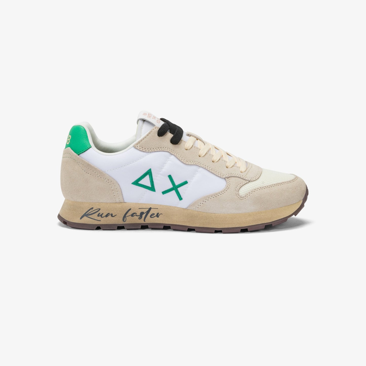 SUN 68 SNEAKERS TOM VINTAGE BIANCO PANNA/VERDE PRATO