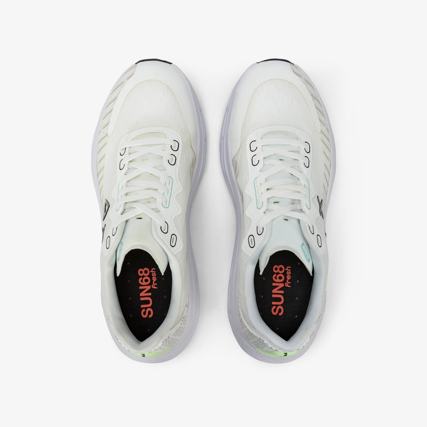 SUN 68 SNEAKERS JUPITER AIR MESH BIANCO